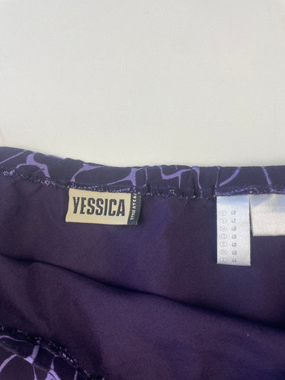 Purple Summer Midi Skirt