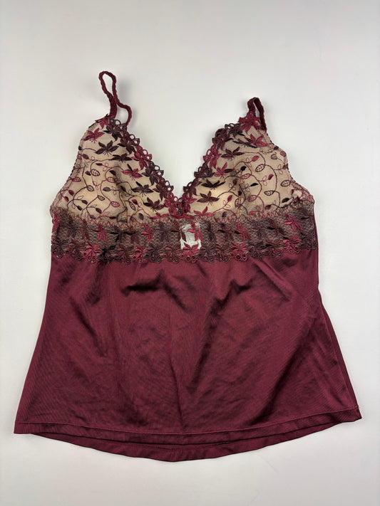 Y2K Maroon Cami