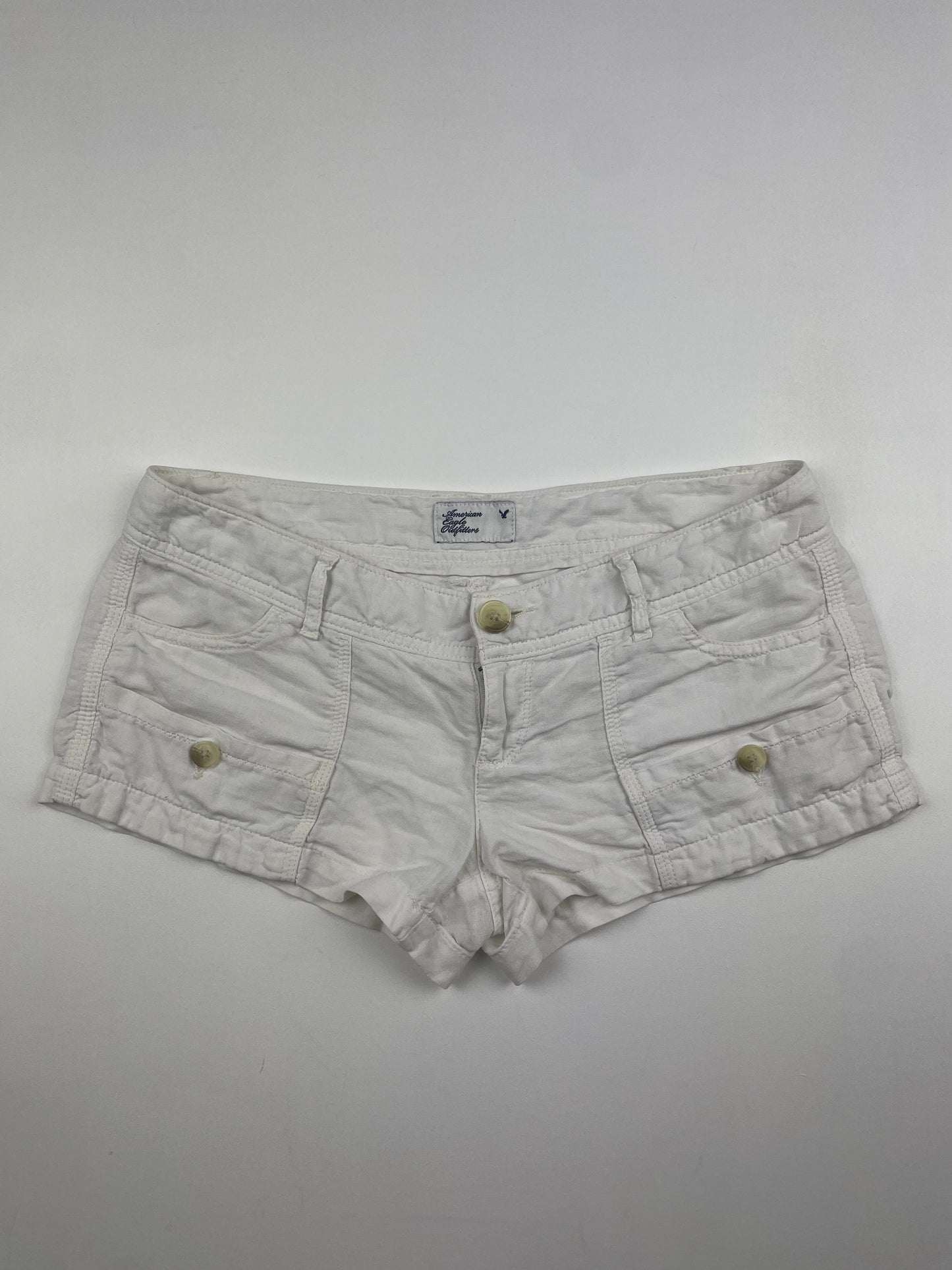 Low Rise Linen American Eagle Shorts