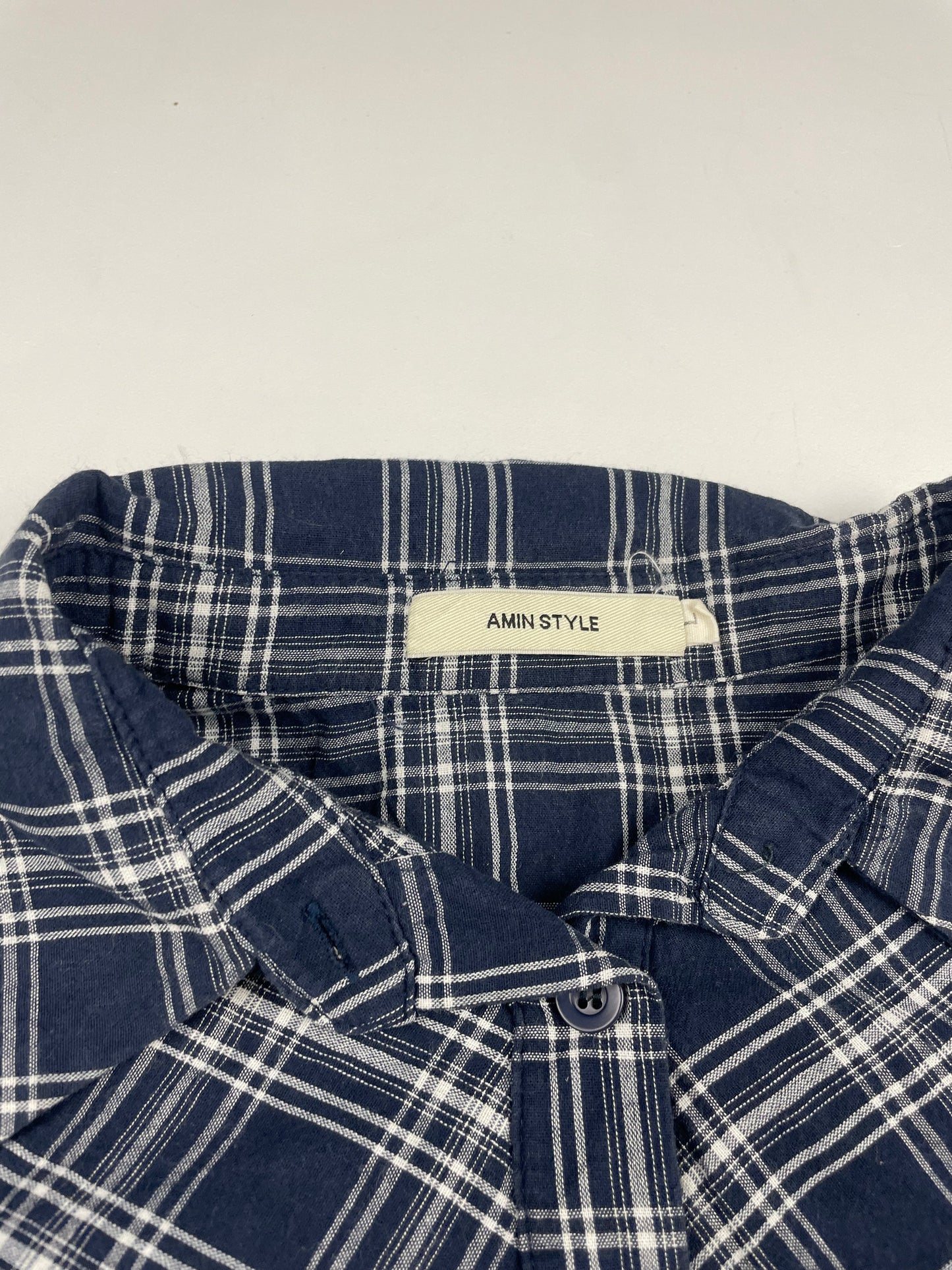 Plaid Button Up Mini Dress
