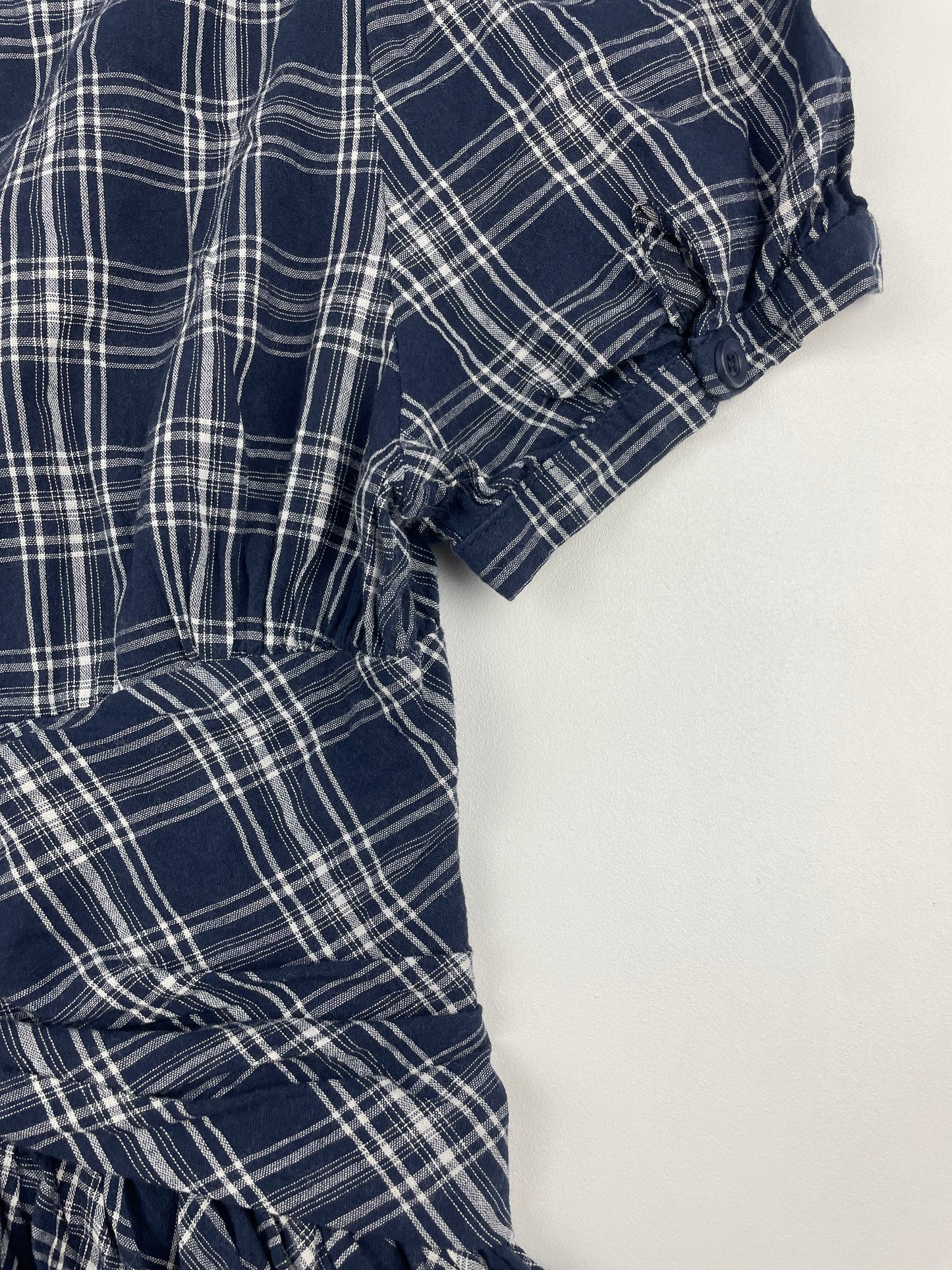 Plaid Button Up Mini Dress