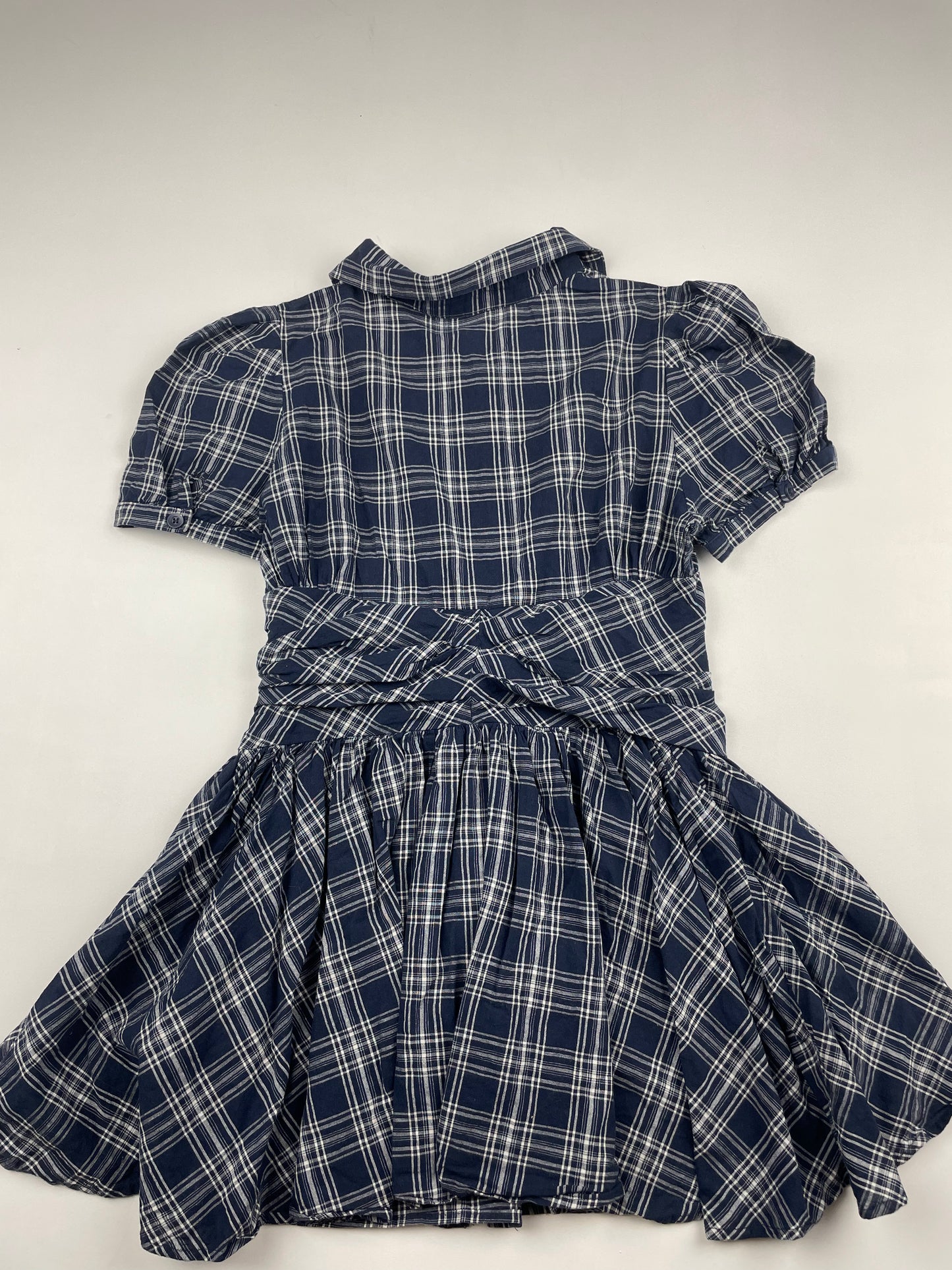 Plaid Button Up Mini Dress