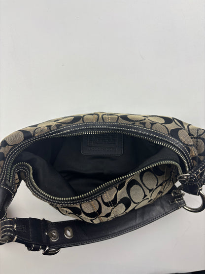 Coach Signature Half Moon Hobo Bag Mini