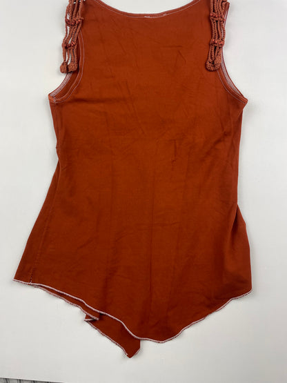 Asymmetric Beaded Tank Top