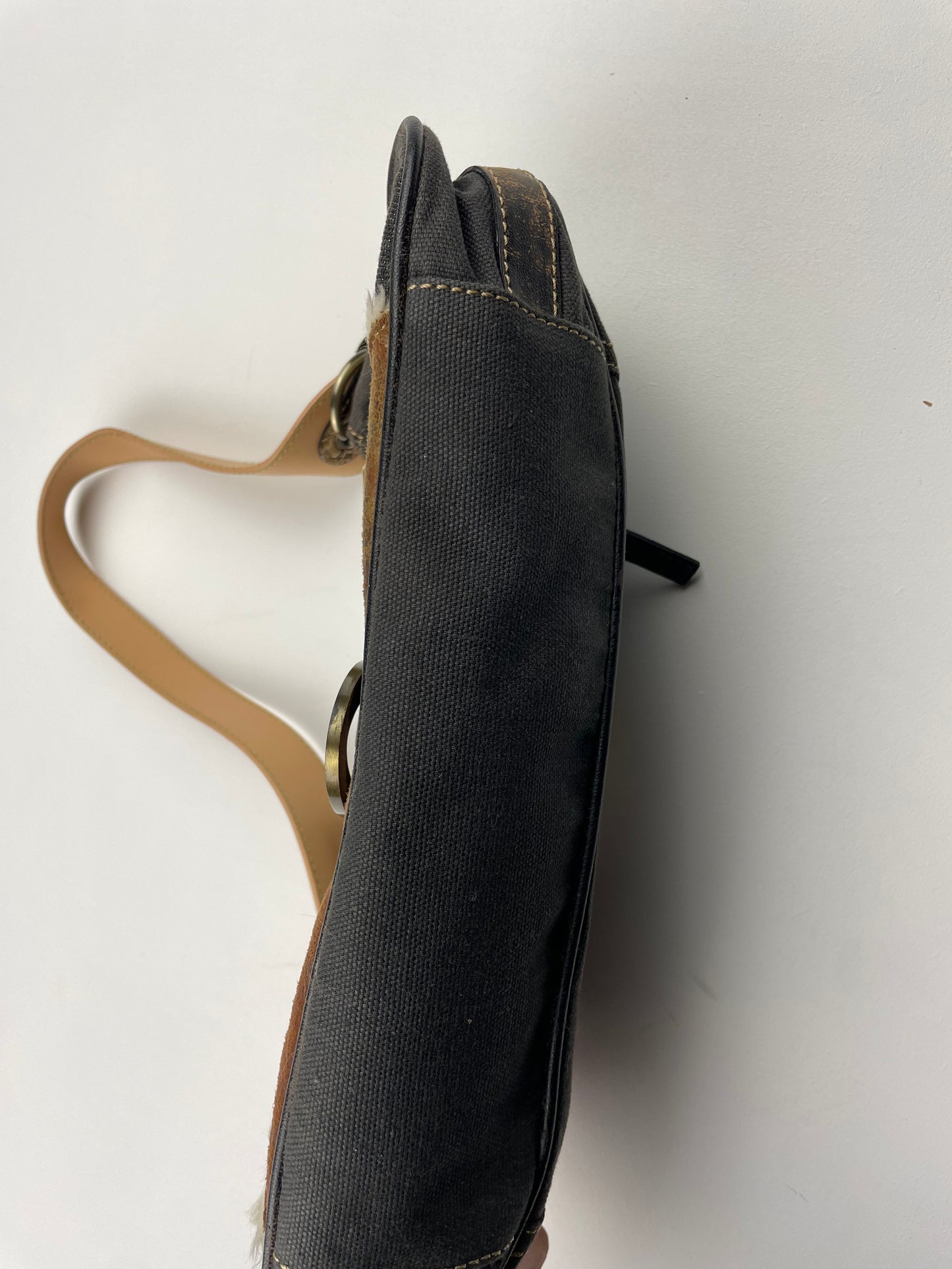 2000s Guess Studded Denim Shoulder Bag