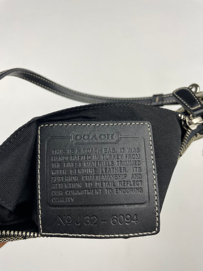 Coach Black and Grey Demi Bag