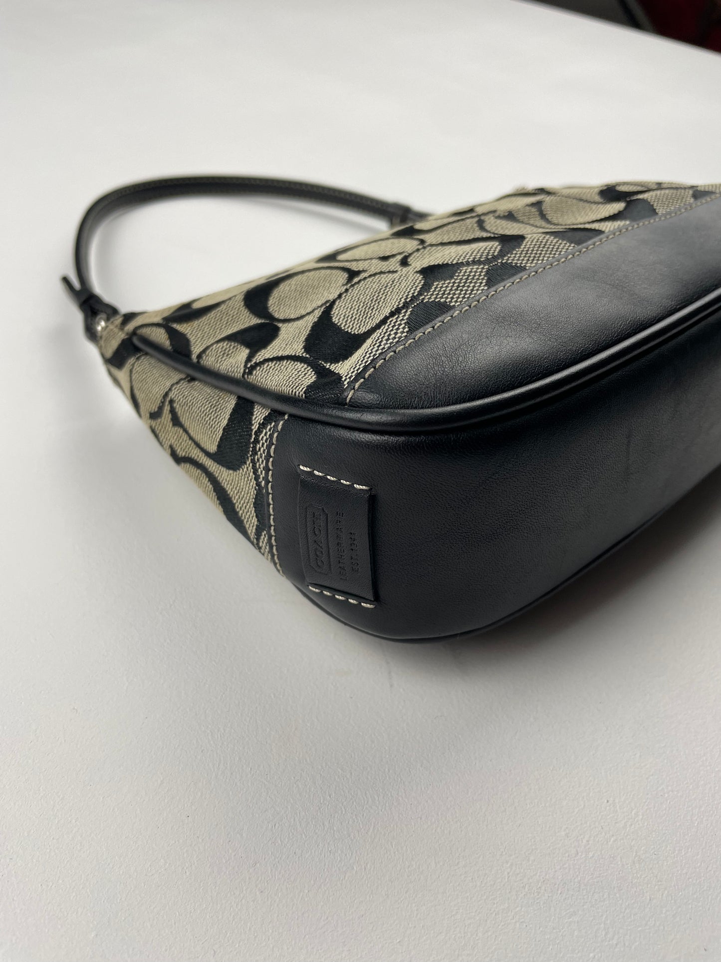 Coach Black and Grey Demi Bag