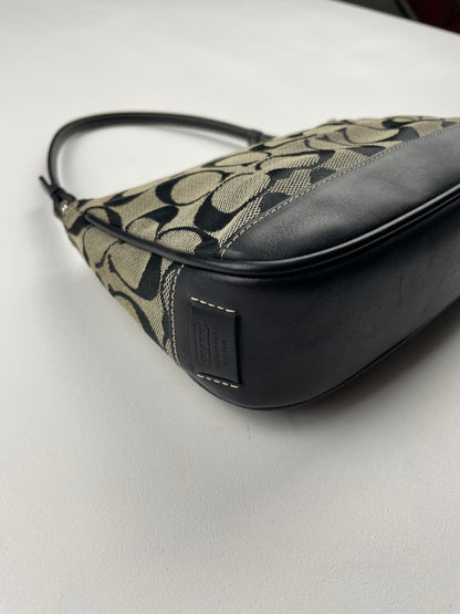 Coach Black and Grey Demi Bag