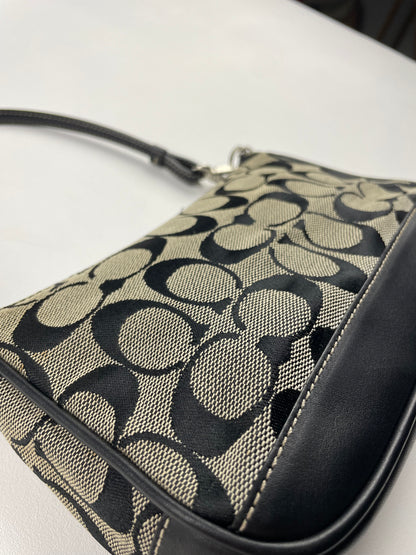Coach Black and Grey Demi Bag