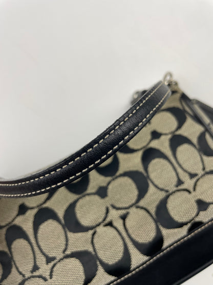 Coach Black and Grey Demi Bag