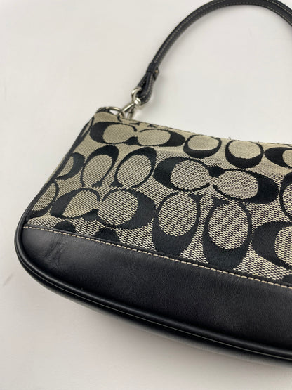 Coach Black and Grey Demi Bag