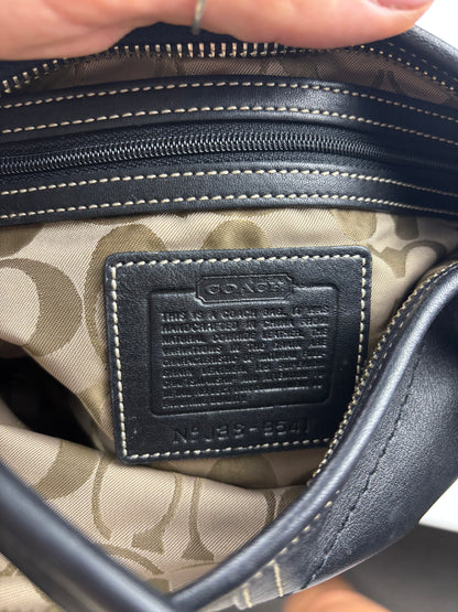 Coach Leather Mini Black Hobo Bag