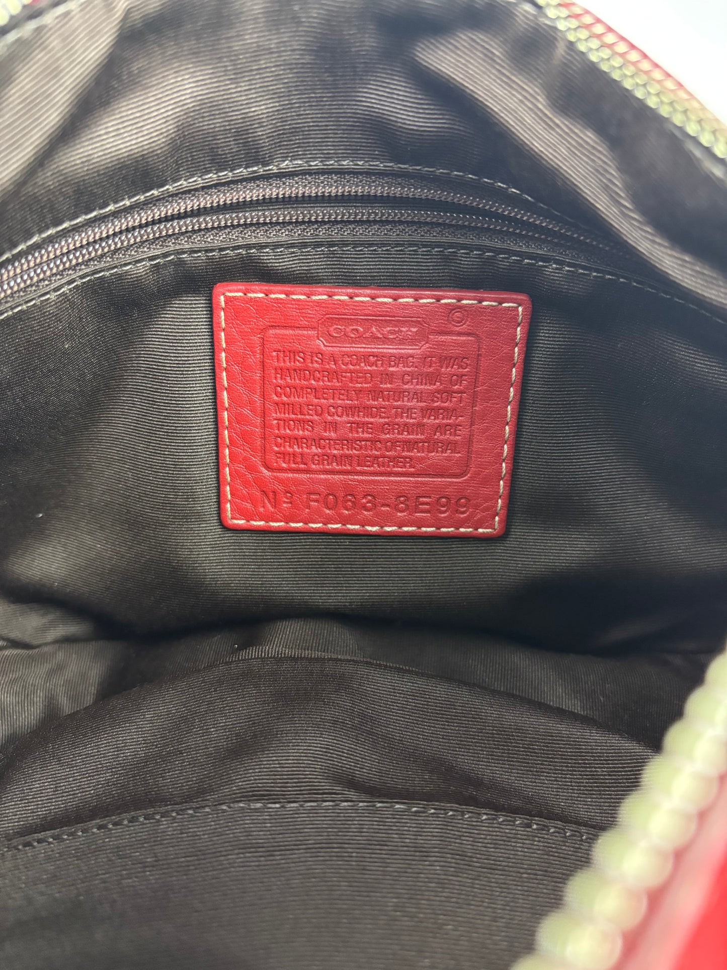 Coach Chelsea Red Hobo Bag