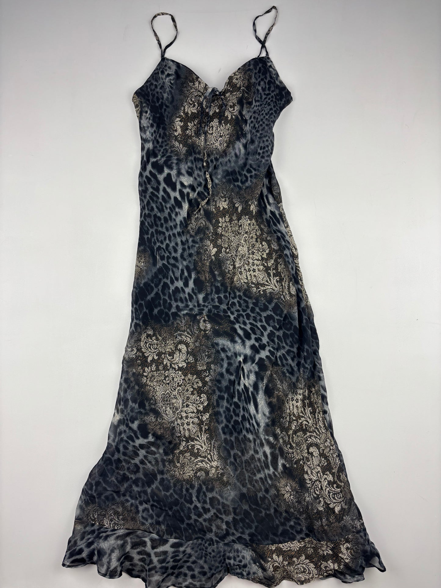 Leopard Floral Maxi Dress