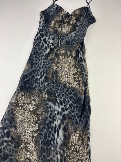 Leopard Floral Maxi Dress