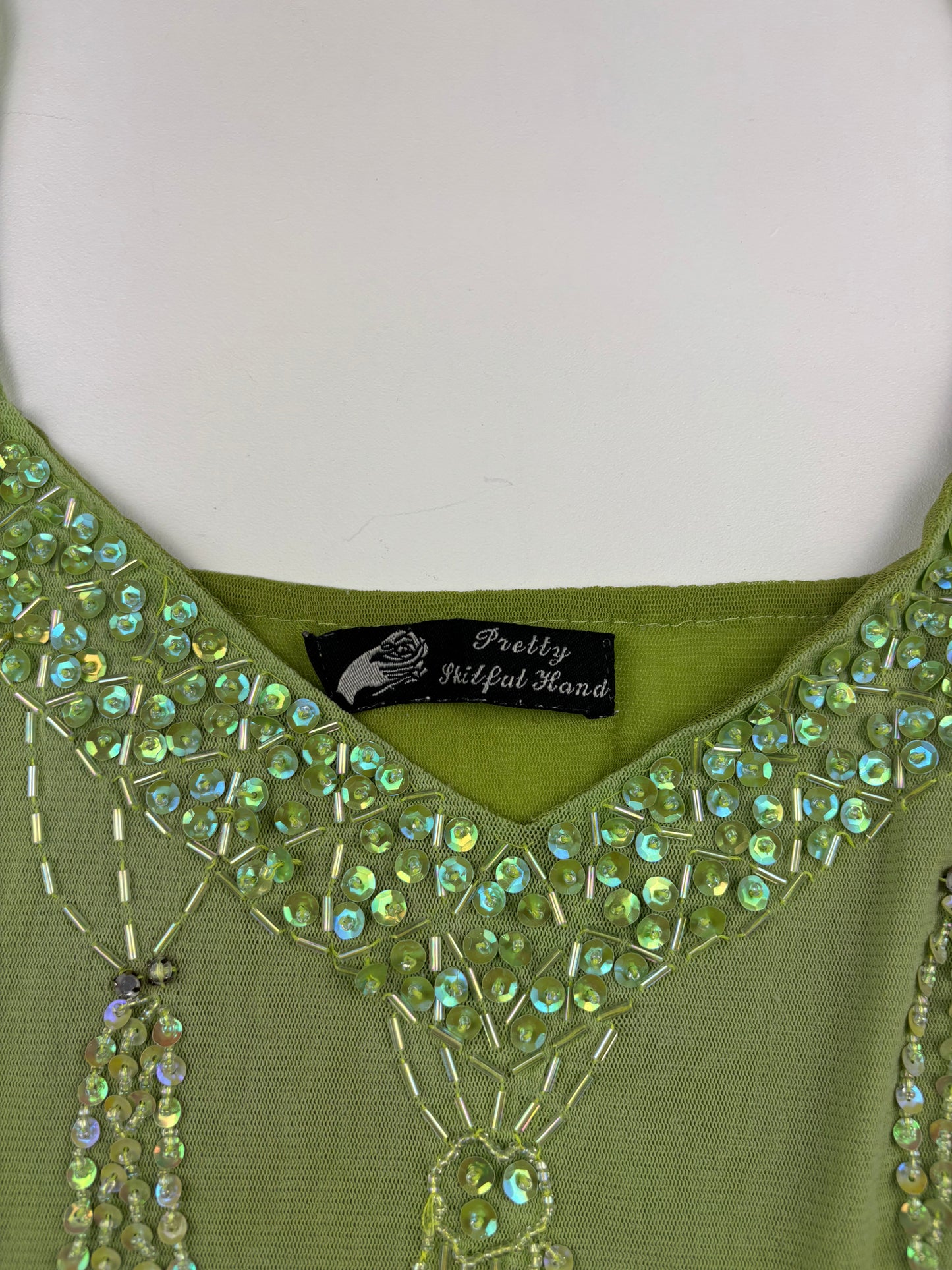 Y2K Asymmetric Sequin Cami