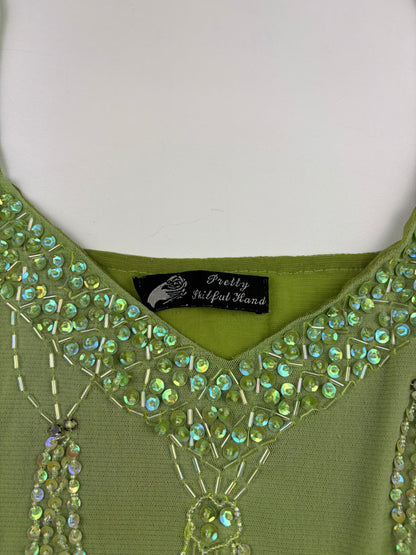 Y2K Asymmetric Sequin Cami