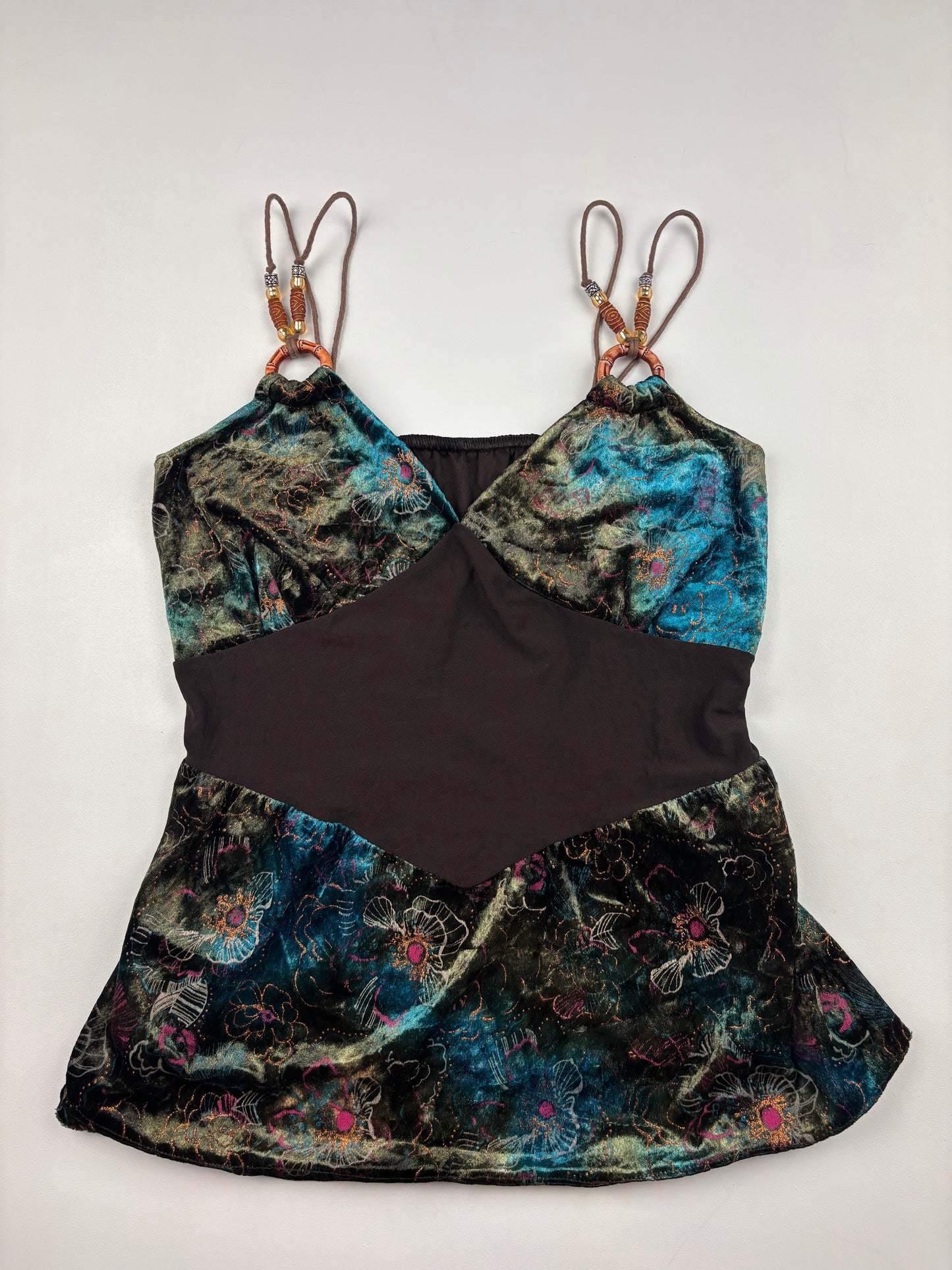 2000s Earthy Fairy Beaded Cami