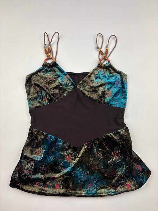 2000s Earthy Fairy Beaded Cami