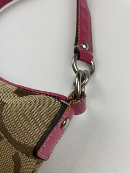 Coach Demi Stripe Shoulder Bag