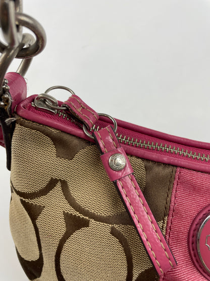 Coach Demi Stripe Shoulder Bag