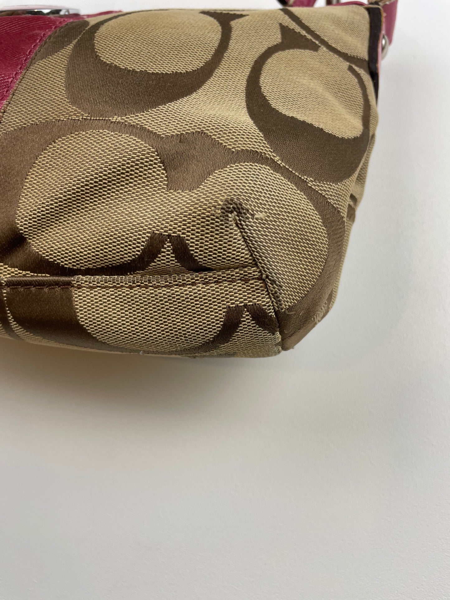 Coach Demi Stripe Shoulder Bag