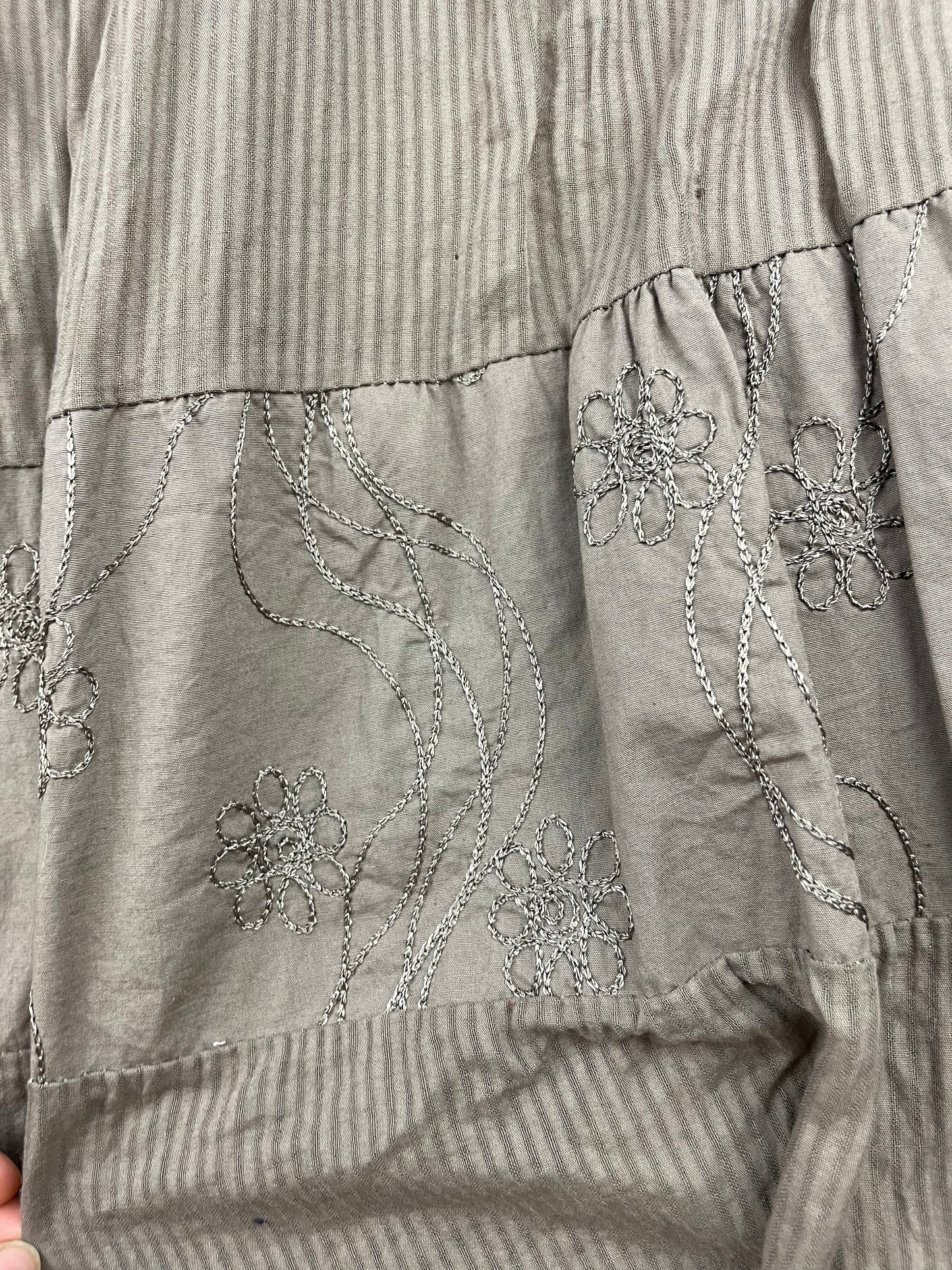 Brown Boho Maxi Skirt