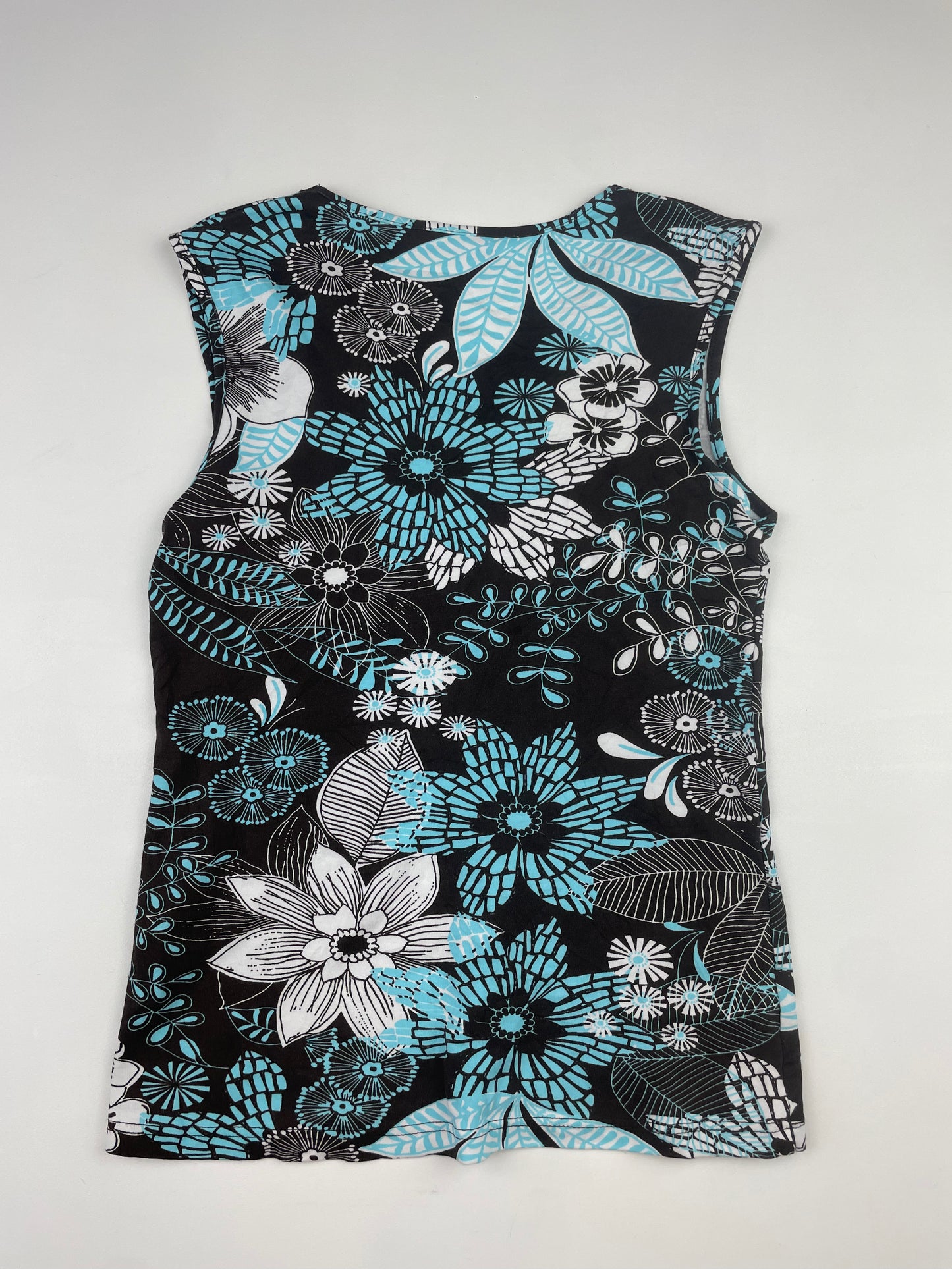 Blue and Brown 2000s Tank Top