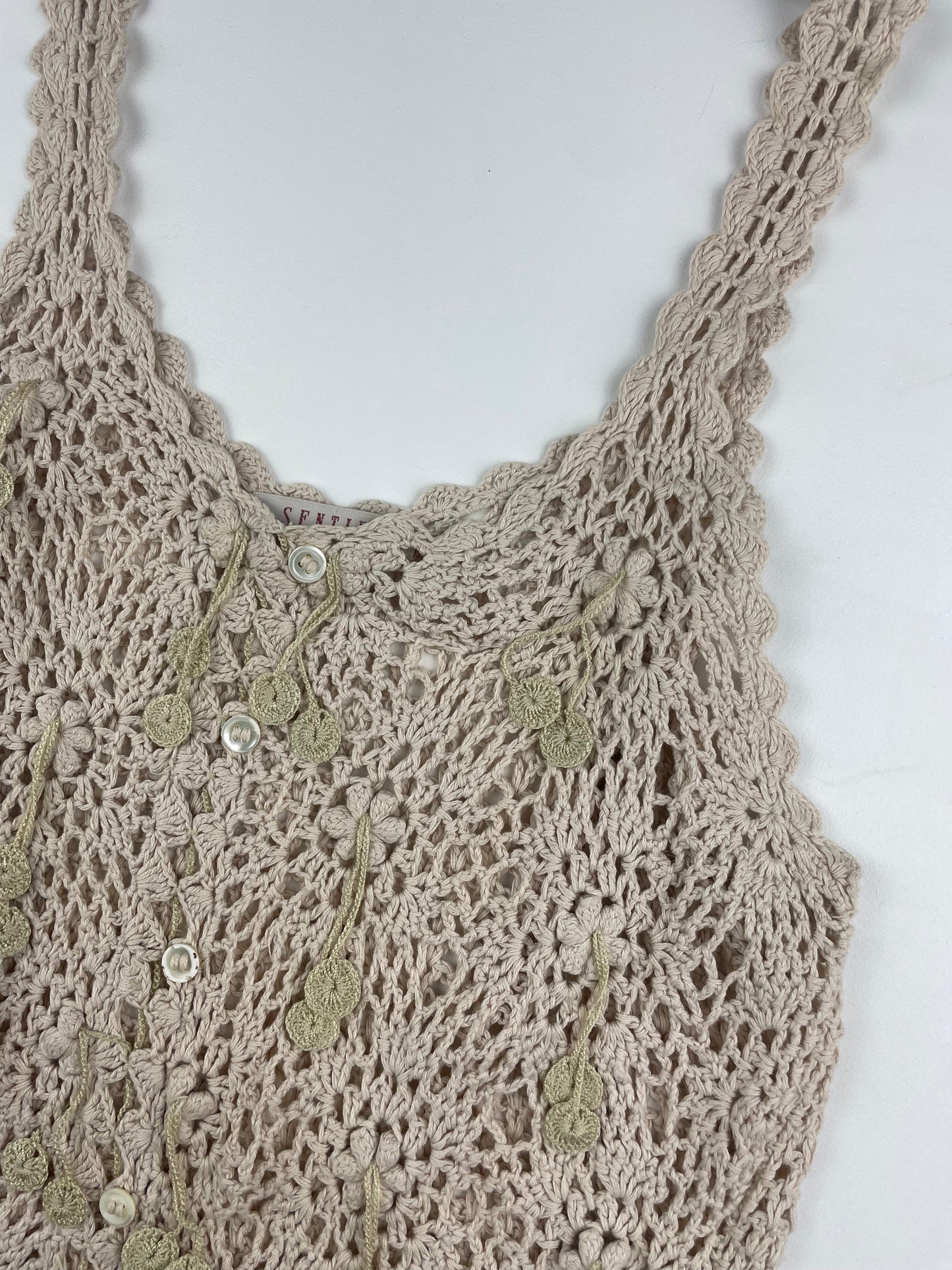 Crochet Button Cami