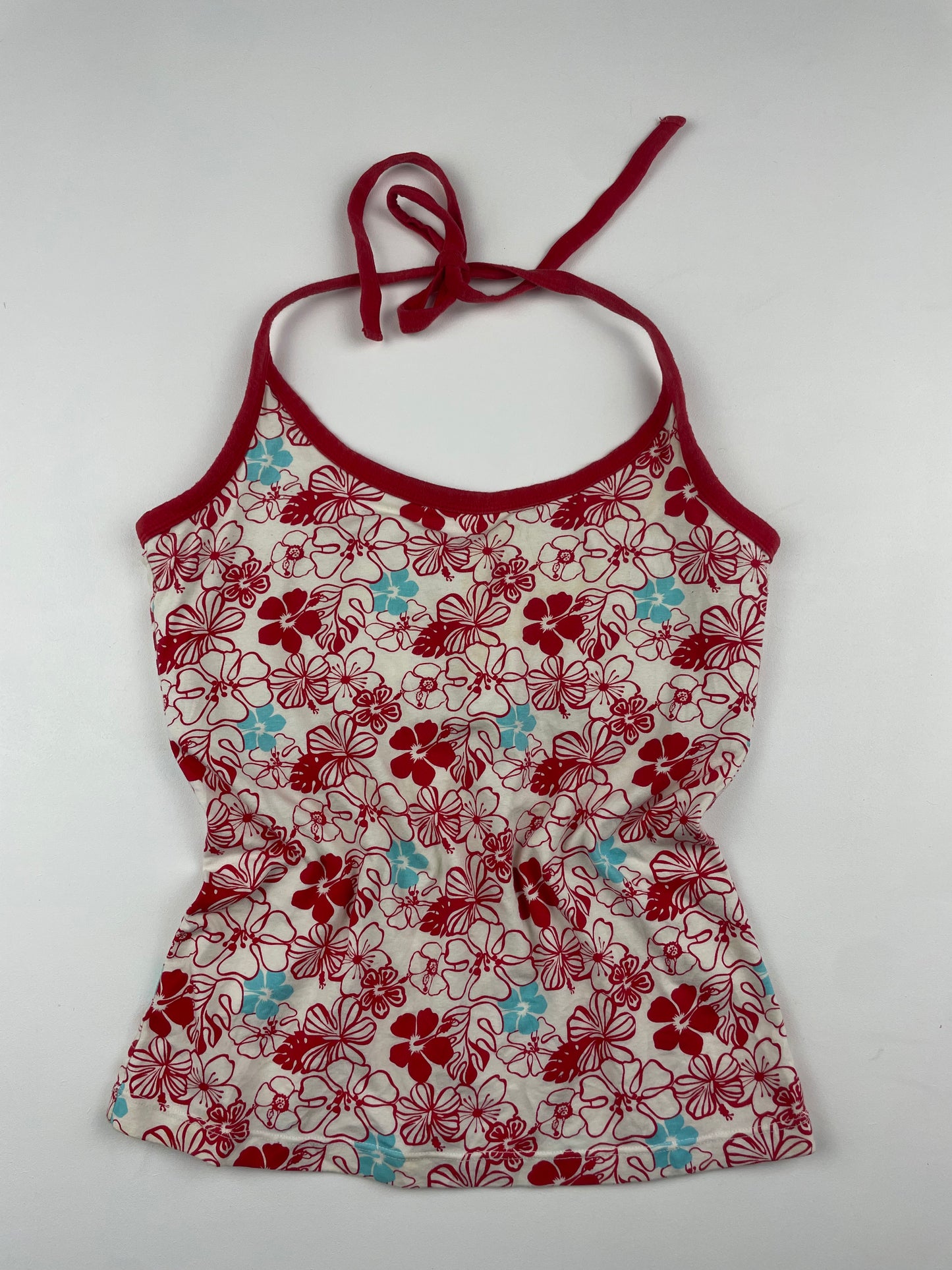 2000s Surf Floral Halter Top