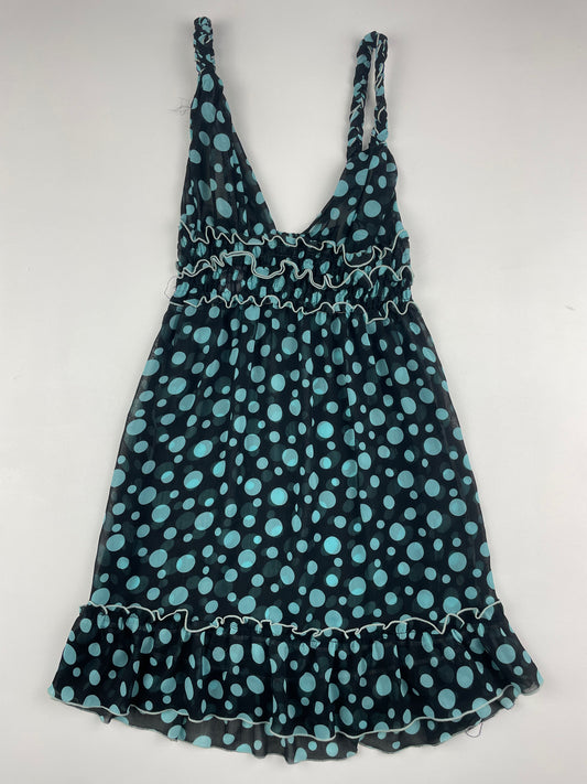 Blue Polka Dot Cami/Mini Dress