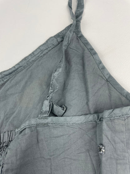 Beaded 2000s Grey Cami