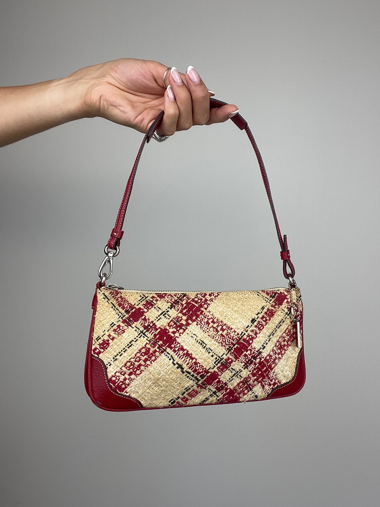 *RARE* Coach Faylyn Tweed Plaid Shoulder Bag