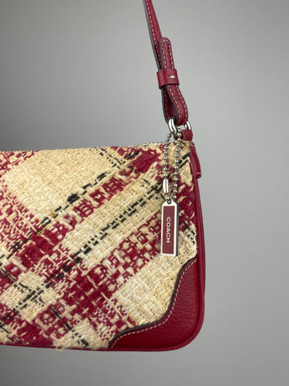 *RARE* Coach Faylyn Tweed Plaid Shoulder Bag