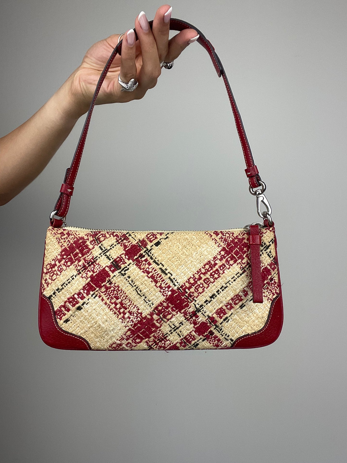 *RARE* Coach Faylyn Tweed Plaid Shoulder Bag