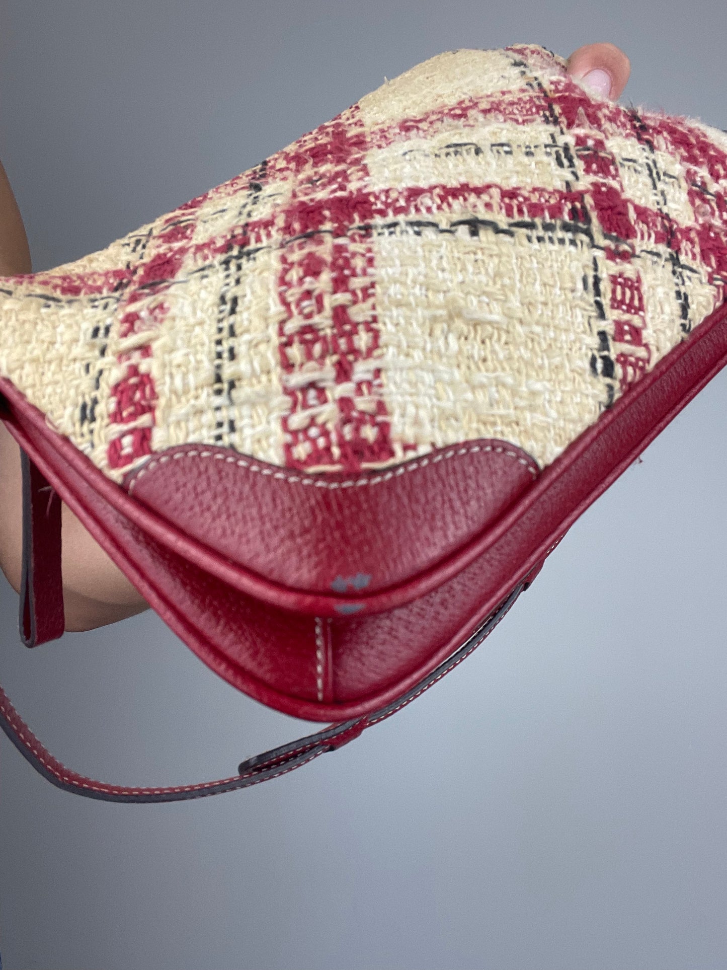 *RARE* Coach Faylyn Tweed Plaid Shoulder Bag