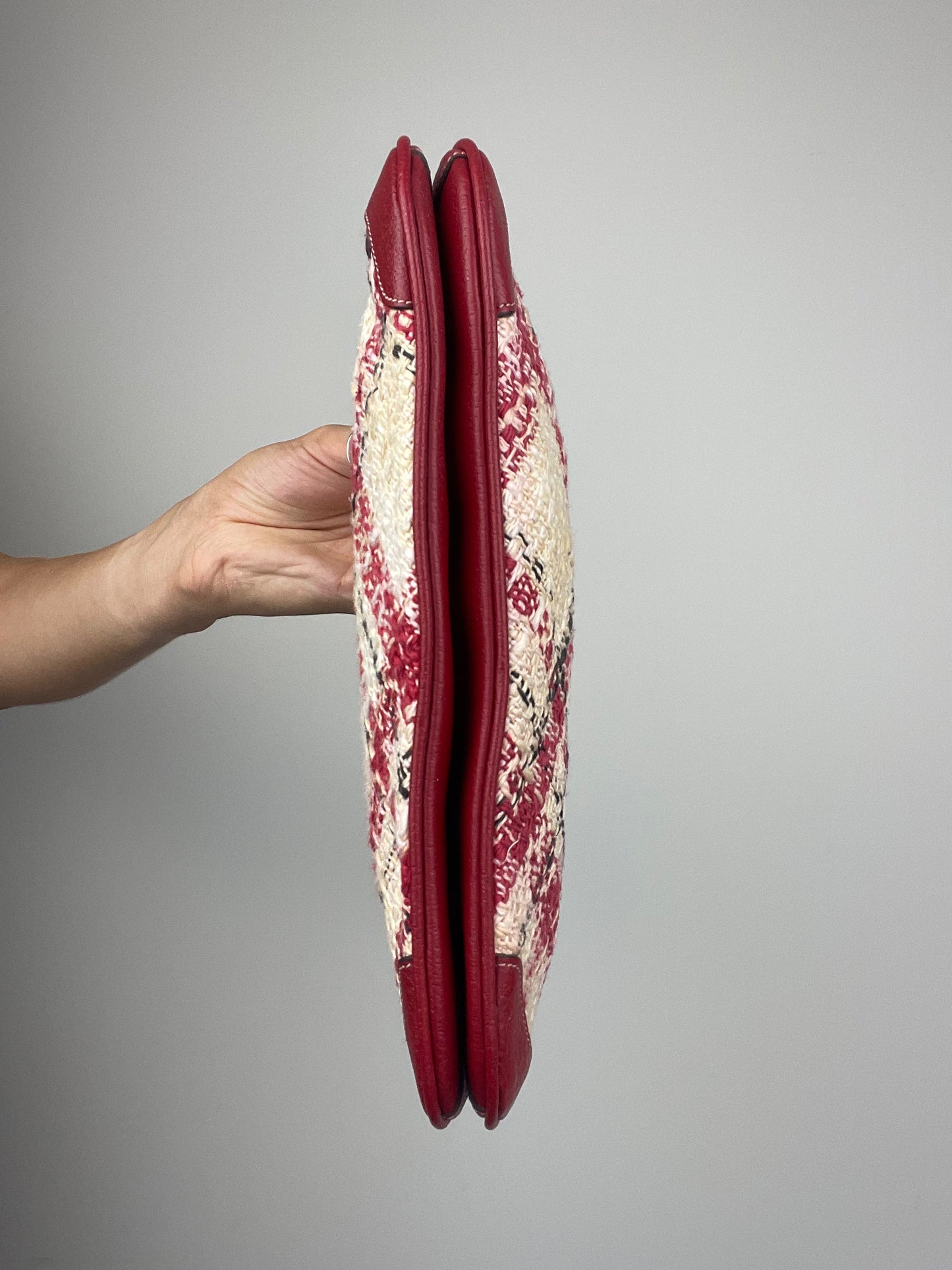 *RARE* Coach Curved Faylyn Tweed Plaid Shoulder Bag