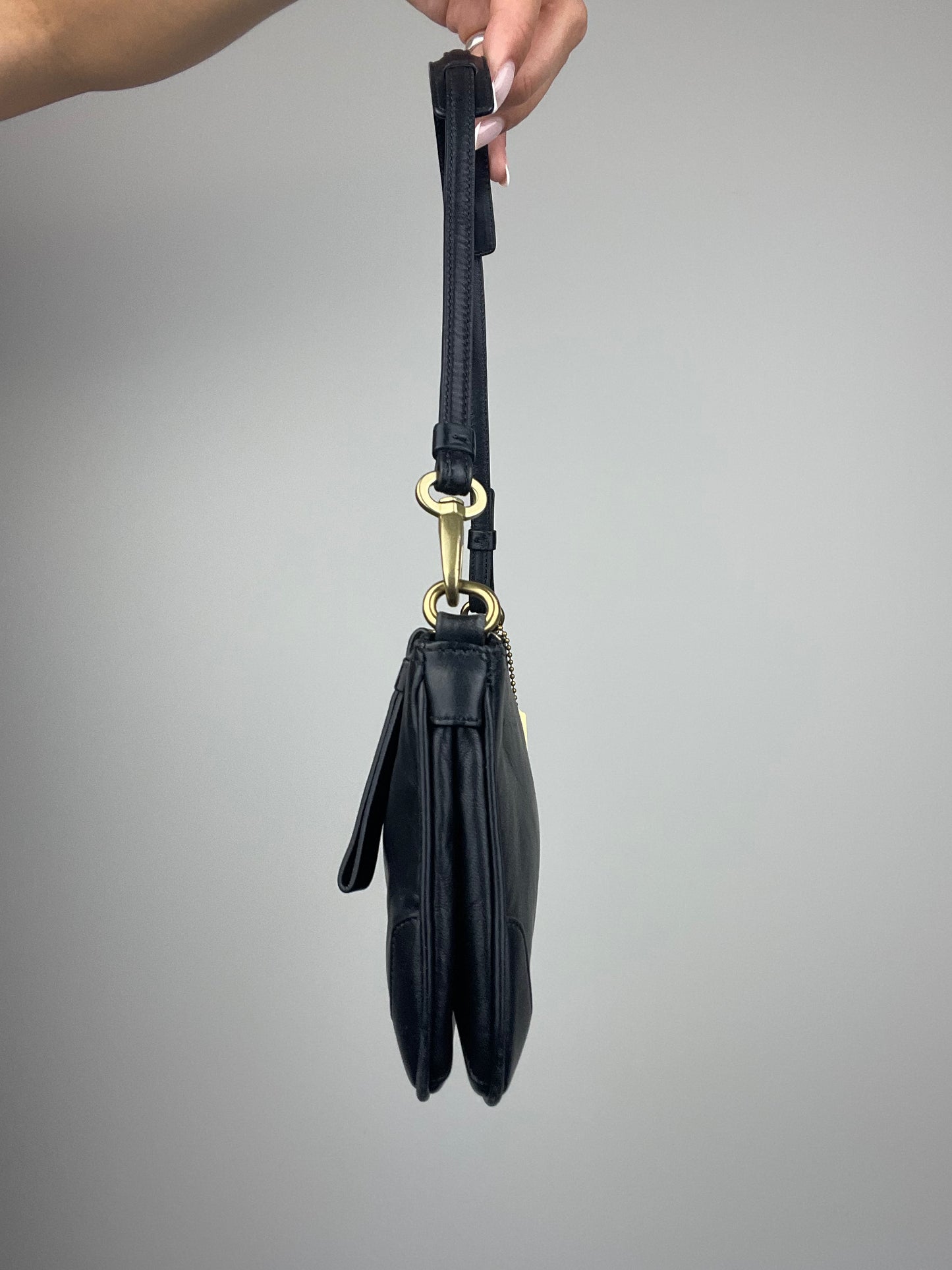 *RARE* Coach Faylyn Black Leather Shoulder Bag