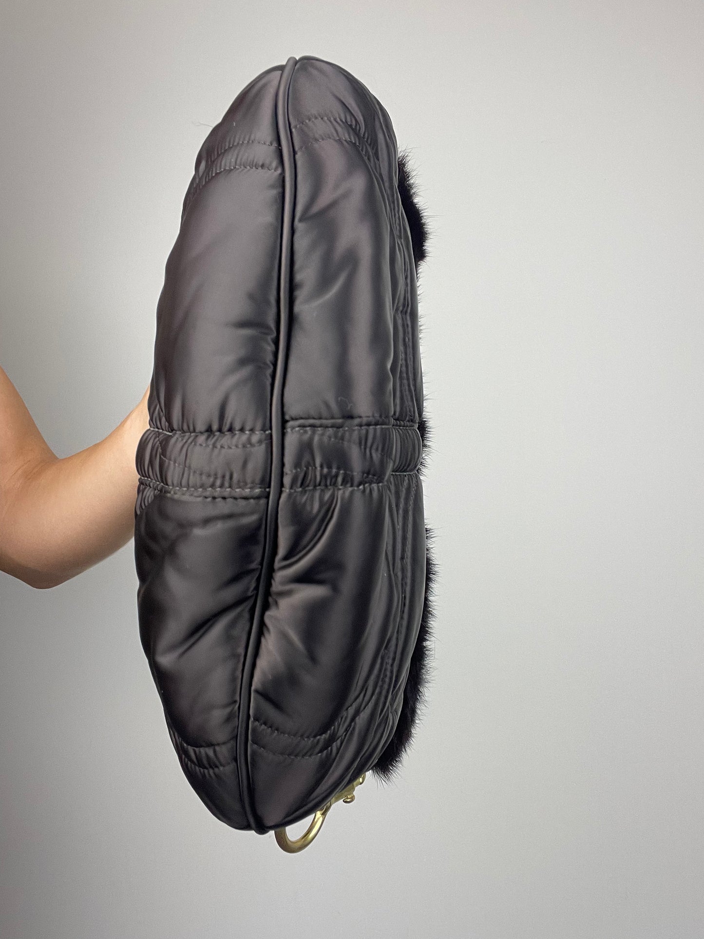 *RARE* Coach Rabbit Fur Hobo Bag in Brown