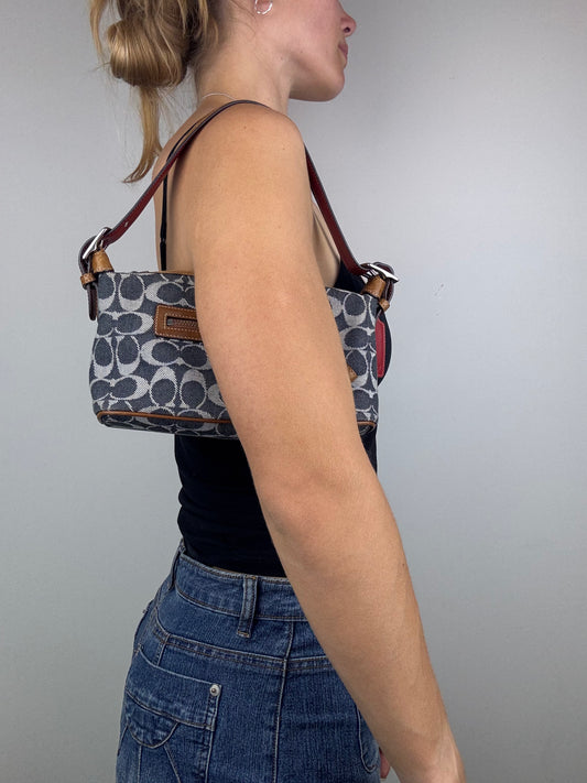 Coach Hampton Denim Demi Shoulder Bag