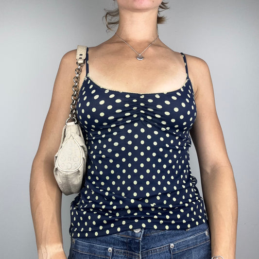 Blue and Yellow Polka Dot Cami