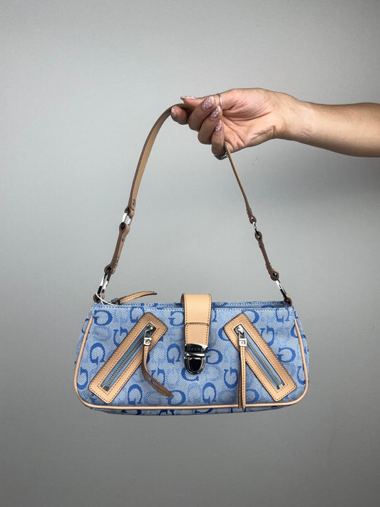 Guess Blue Monogram Bag