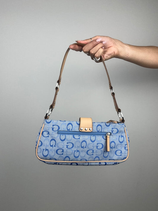Guess Blue Monogram Bag
