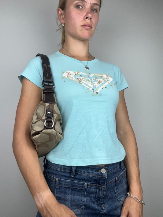 Y2K Roxy Surf Baby Tee