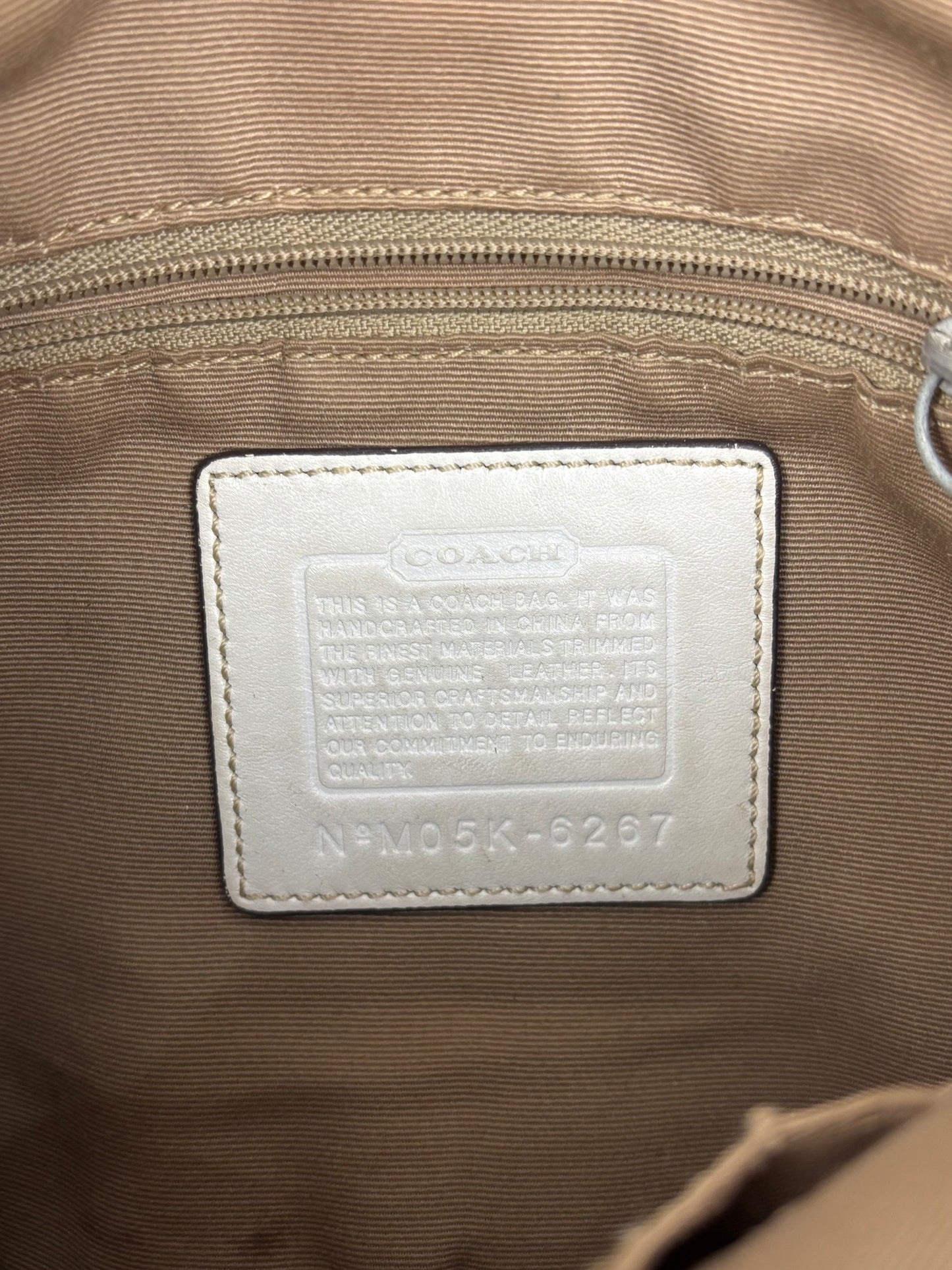 Coach Signature Braided Hobo Shoulder Bag
