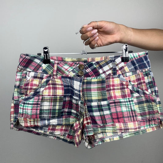 Y2K Plaid Mini Shorts