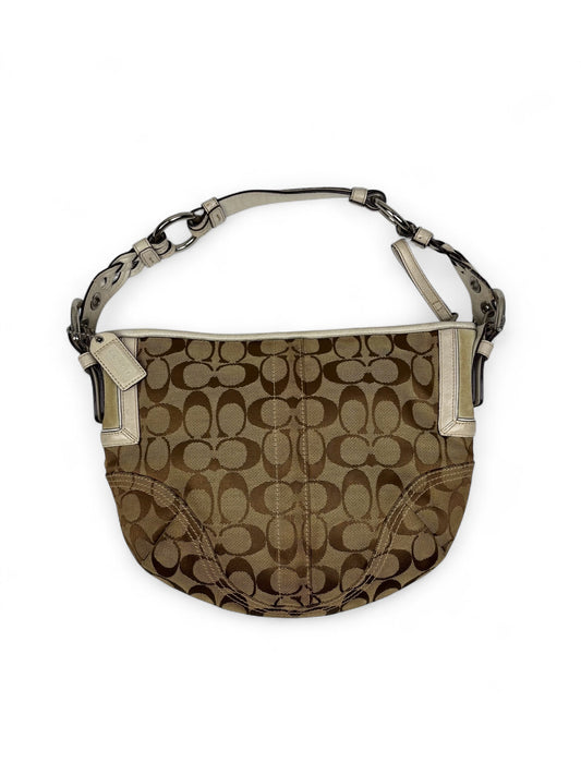 Coach Signature Braided Hobo Shoulder Bag