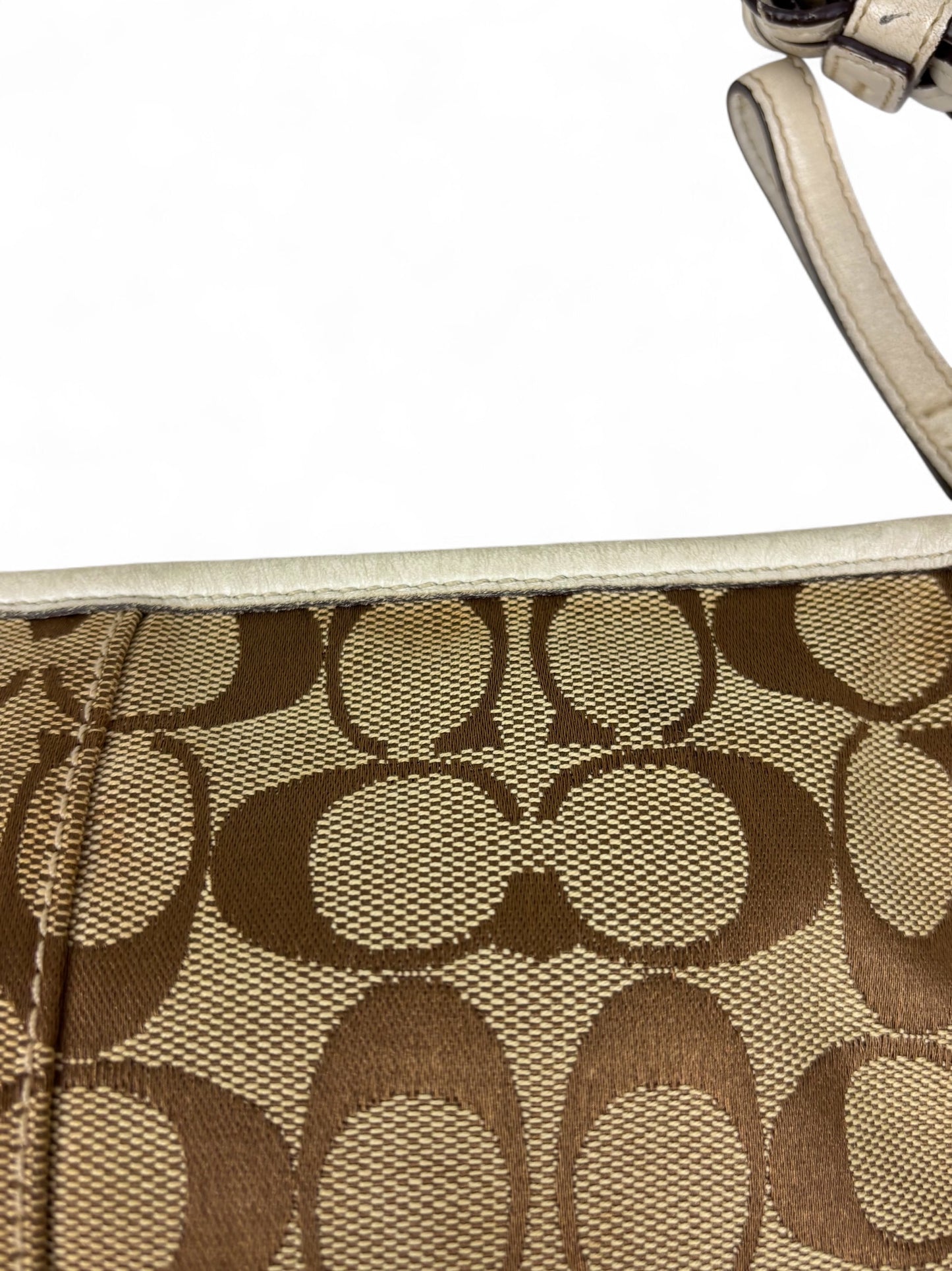 Coach Signature Braided Hobo Shoulder Bag