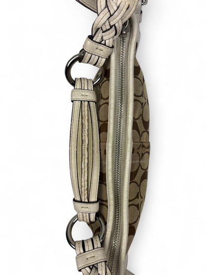 Coach Signature Braided Hobo Shoulder Bag