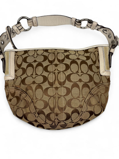 Coach Signature Braided Hobo Shoulder Bag